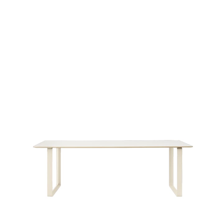 Mesa 70/70 225x90 cm - White laminate-Plywood-Sand - Muuto