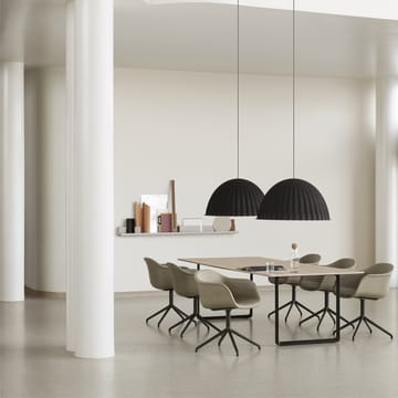 Mesa 70/70 295x108 cm - Black linoleum-Plywood-Black - Muuto