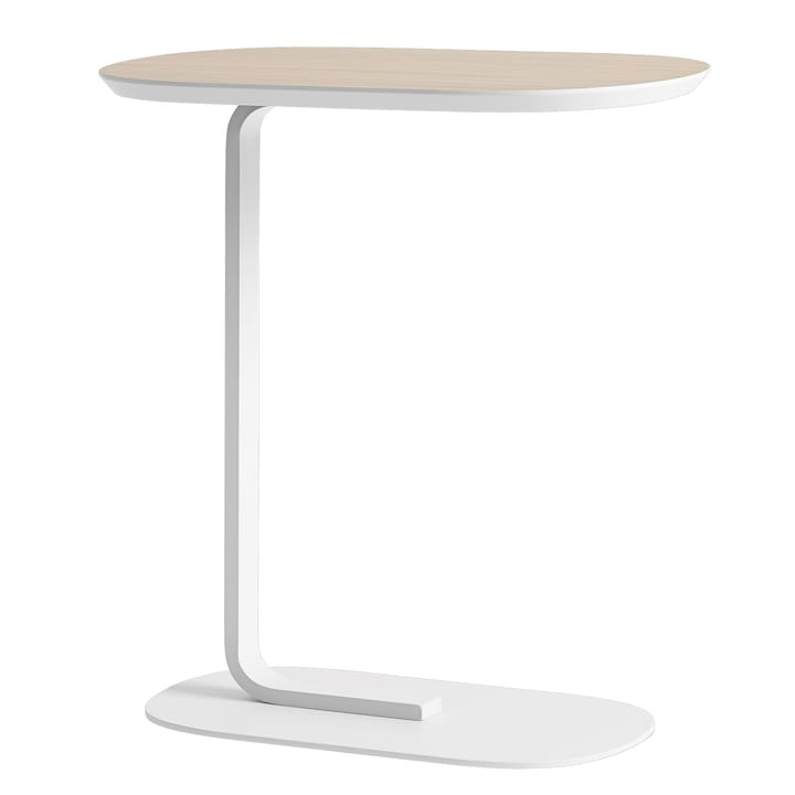 Mesa auxiliar Relate 60,5 cm - roble, blanco - Muuto