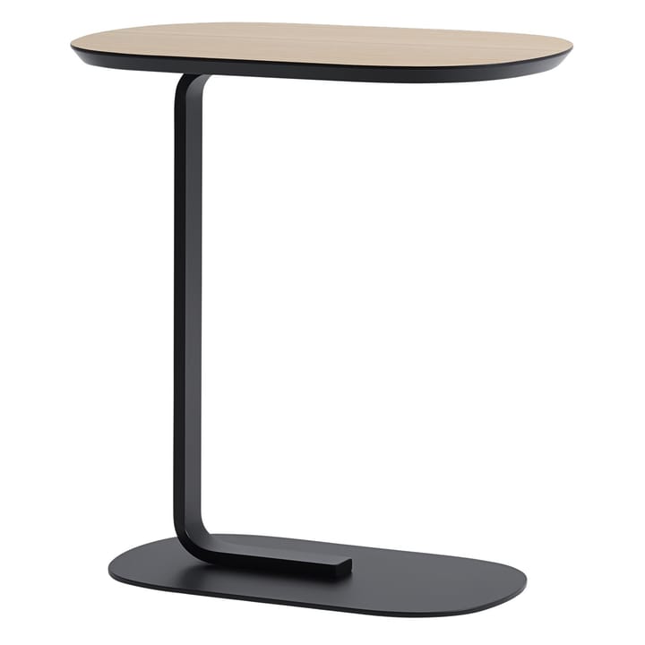 Mesa auxiliar Relate 60,5 cm - roble, negro - Muuto