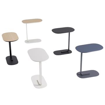 Mesa auxiliar Relate 60,5 cm - roble, negro - Muuto