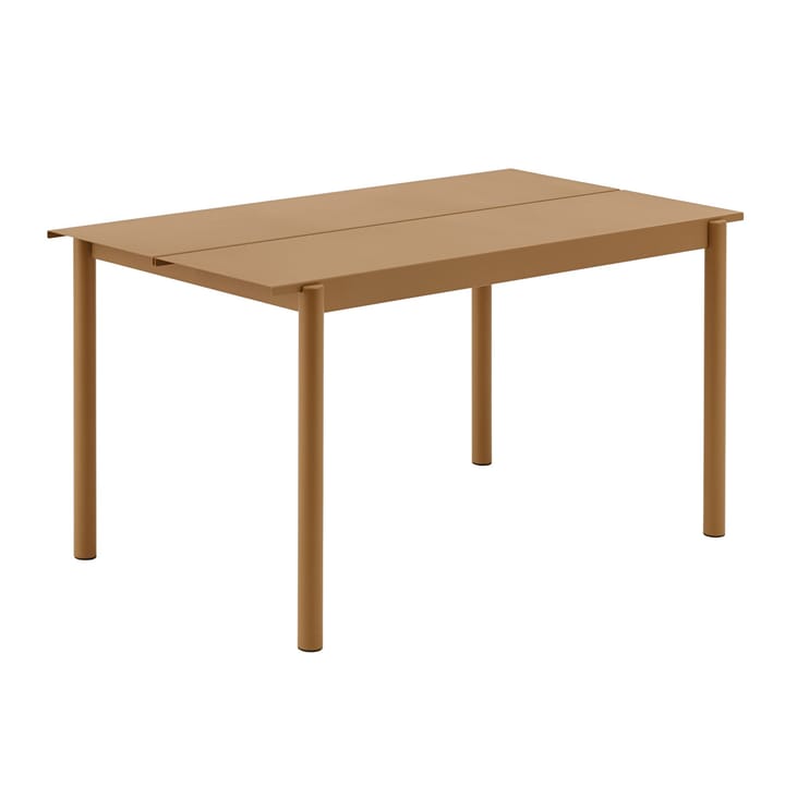 Mesa de acero Linear steel table 140 cm - Burnt orange - Muuto