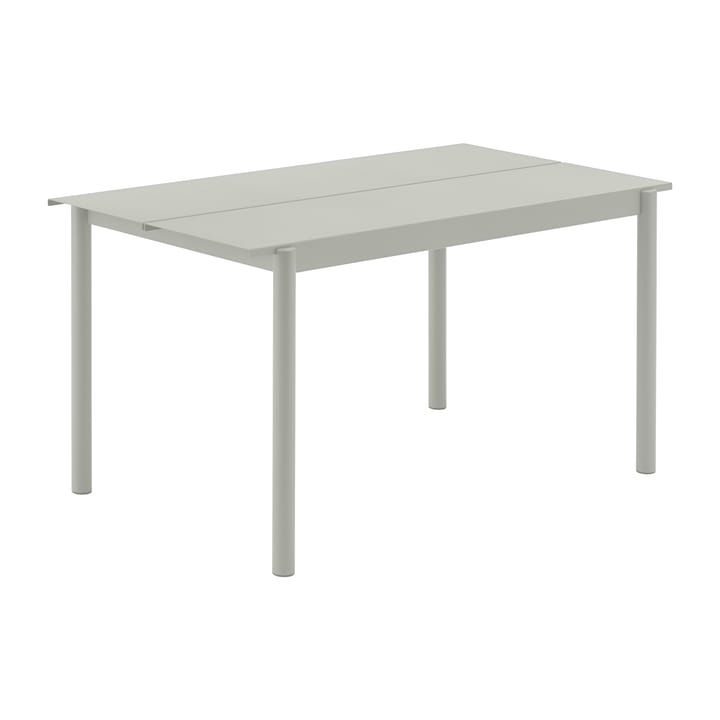 Mesa de acero Linear steel table 140 cm - grey (RAL 7044) - Muuto