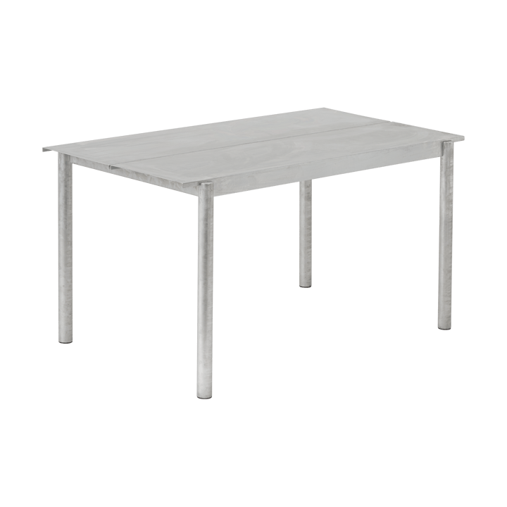 Mesa de acero Linear steel table 140 cm - Warm galvanized steel - Muuto