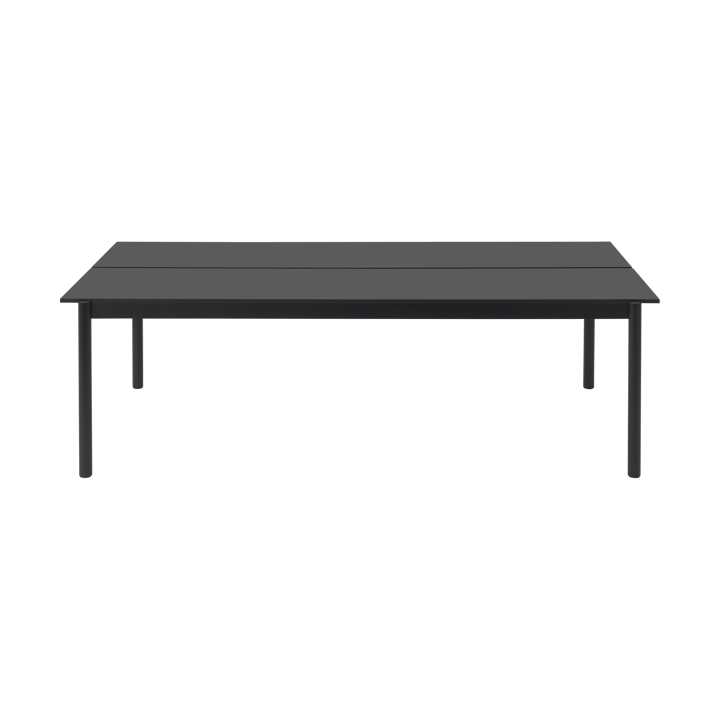 Mesa de comedor Linear System 110x240 cm - Black nanolaminate-black-black - Muuto