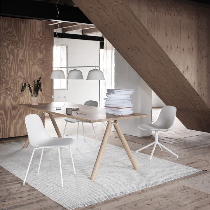 Silla auxiliar Fiber - Natural white-White (plástico) - Muuto