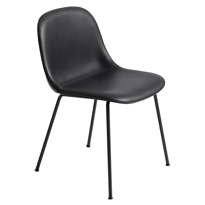 Silla auxiliar Fiber - Refine leather black-Black - Muuto