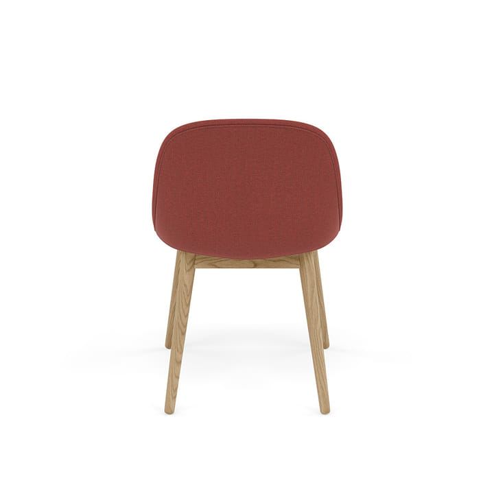 Silla Fiber Side Chair con patas de madera, Re-wool 558-oak Muuto