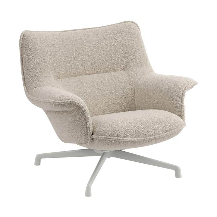 Sillón bajo Doze con base giratoria - Hearth 7-grey - Muuto