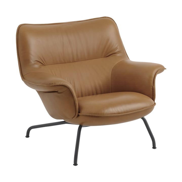 Sillón bajo Doze - Refine leather cognac-black - Muuto