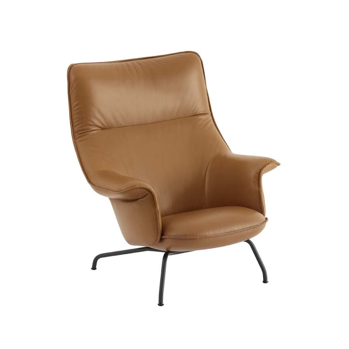 Sillón Doze - Refine leather cognac-Black - Muuto