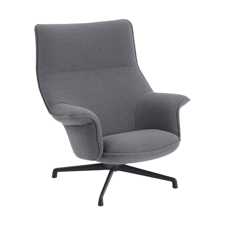 Sillón Doze swivel base - Ocean 80-anthracite black - Muuto