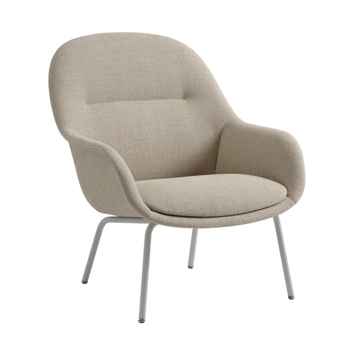 Sillón Fiber Lounge patas de acero - Ecriture 240-grey - Muuto