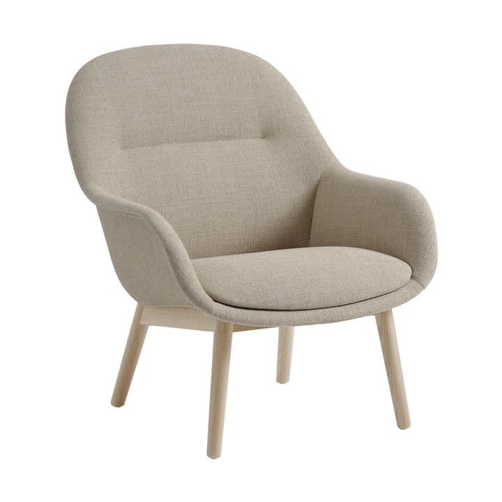 Sillón Fiber Lounge patas de roble - Ecriture 240-grey - Muuto