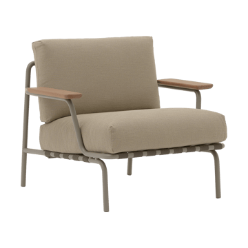 Sillón lounge Settle Lounge Chair - Ribbed Weave 5 Taupe - Muuto