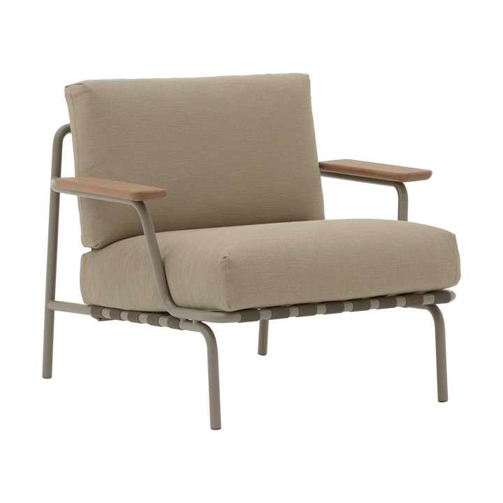 Sillón lounge Settle Lounge Chair - Ribbed Weave 5 Taupe - Muuto