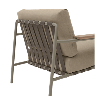 Sillón lounge Settle Lounge Chair - Ribbed Weave 5 Taupe - Muuto