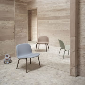 Sillón lounge Visu asiento tapizado - Fiord 991-Oak - Muuto