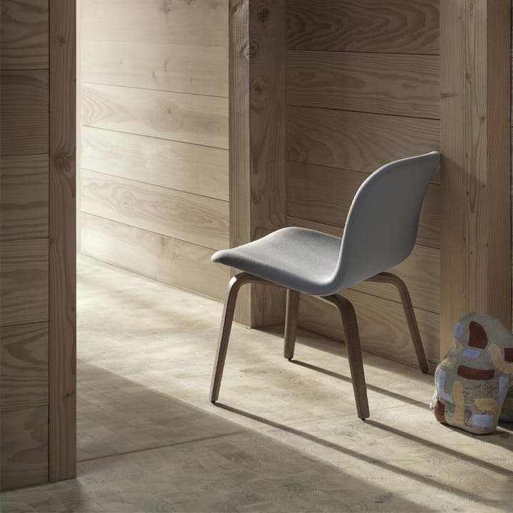 Sillón lounge Visu asiento tapizado, Refine leather cognac-Oak Muuto