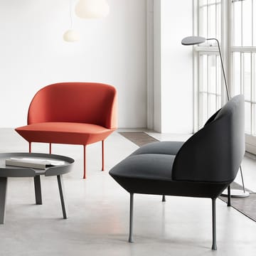 Sofá de 2 plazas Oslo - Steelcut 660-Dark red - Muuto