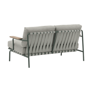 Sofá Settle de 2 plazas - Ribbed Weave 2 Dark green - Muuto