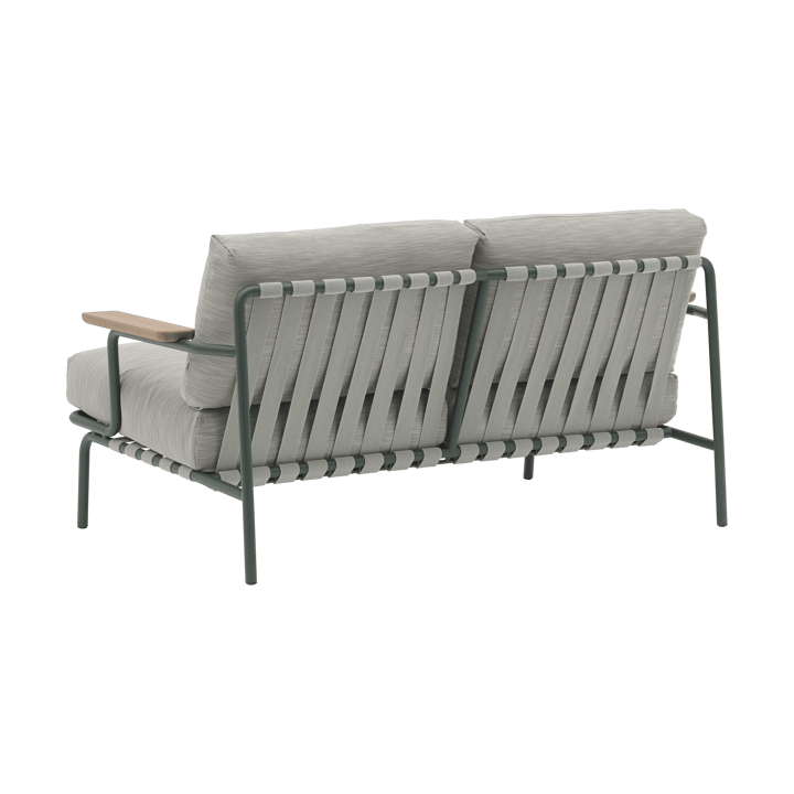 Sofá Settle de 2 plazas, Ribbed Weave 2 Dark green Muuto