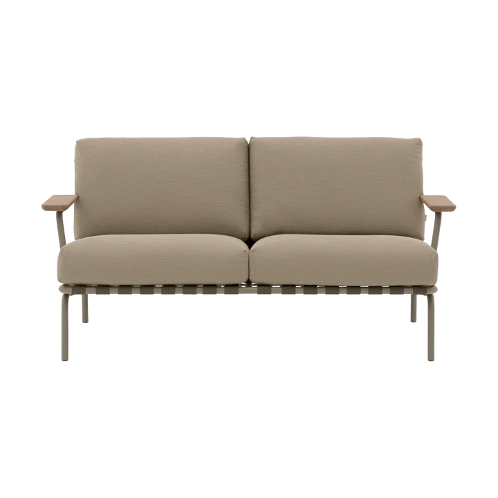 Sofá Settle de 2 plazas - Ribbed Weave 5 Taupe - Muuto