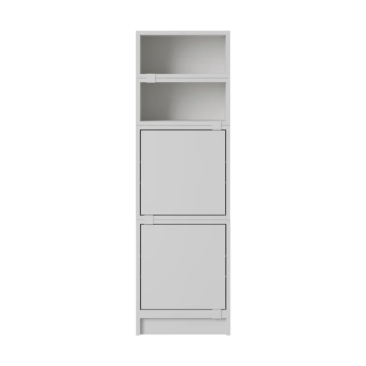 Stacked sistema de almacenamiento para oficina, configuración 4 - Gris - Muuto