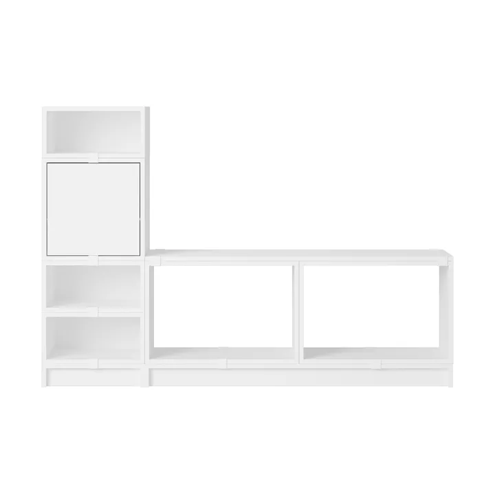 Stacked sistema de almacenamiento para recibidor, configuración 1 - Blanco - Muuto