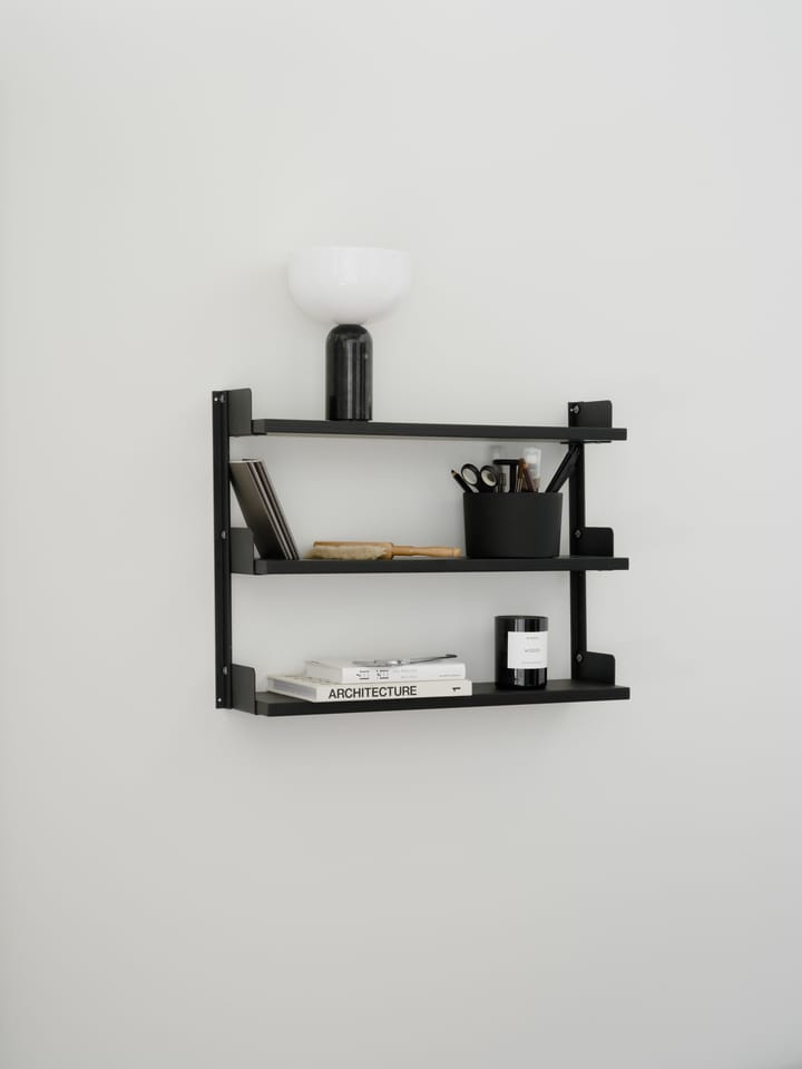 Estantería de pared New Works Tea Shelf 46x62,5 cm, Fresno negro New Works