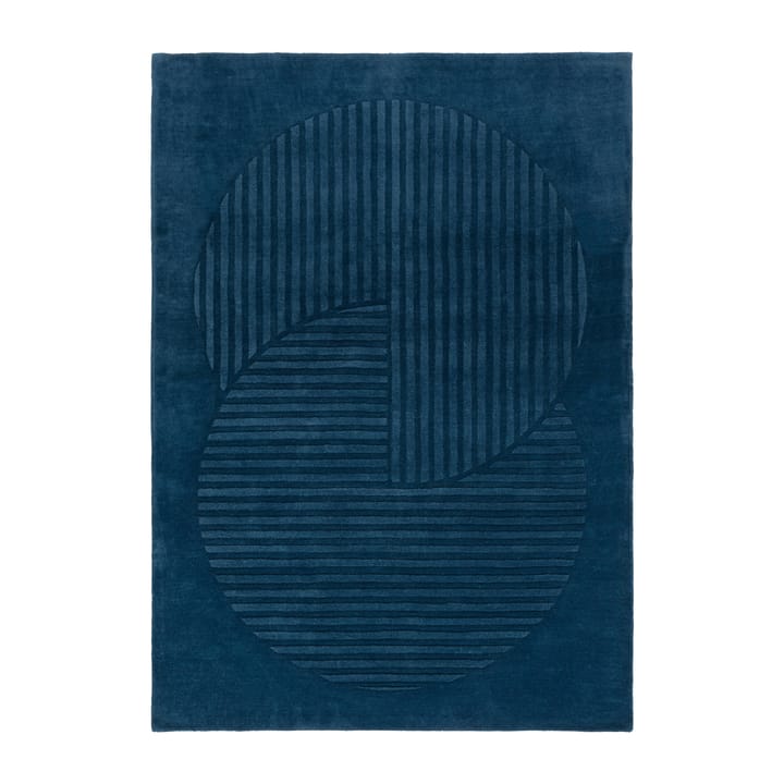 Alfombra de lana Levels circles azul - 170x240 cm - NJRD