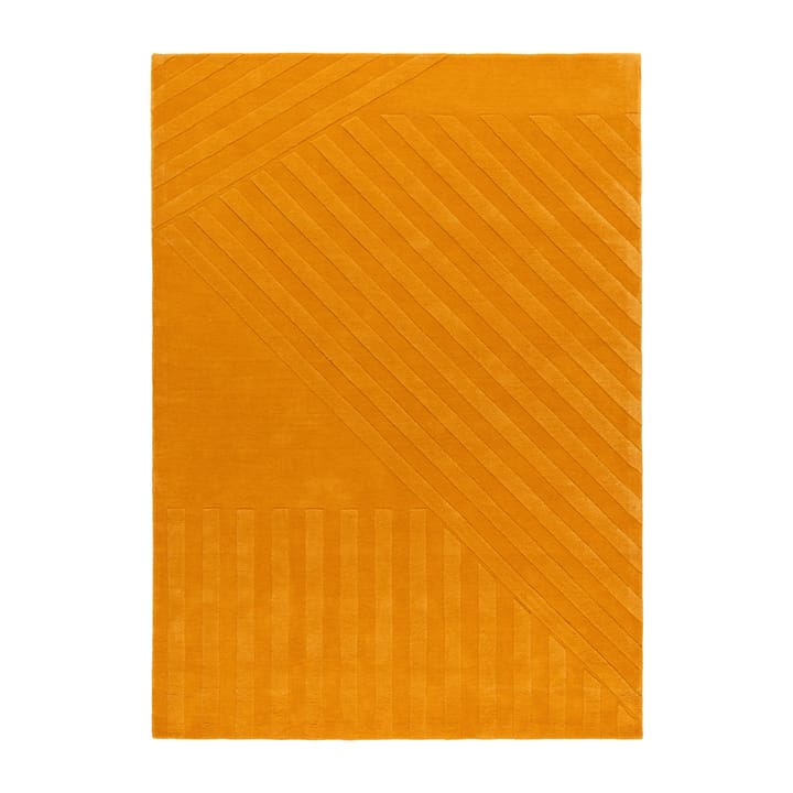 Alfombra de lana Levels stripes amarillo - 170x240 cm - NJRD