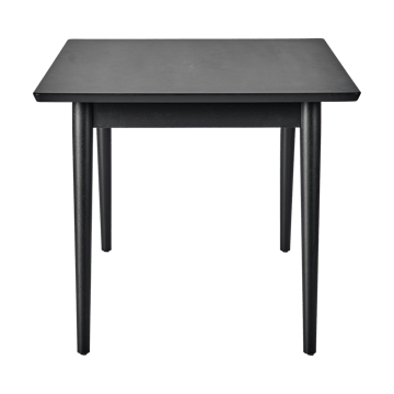 Mesa de comedor VIOR 90x120 cm - Roble lacado en negro - NJRD