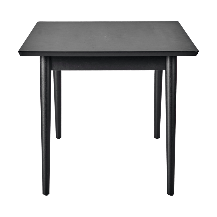 Mesa de comedor VIOR 90x120 cm, Roble lacado en negro NJRD