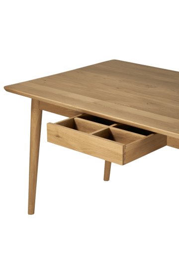 Mesa de comedor VIOR 90x120 cm - Roble lacado - NJRD