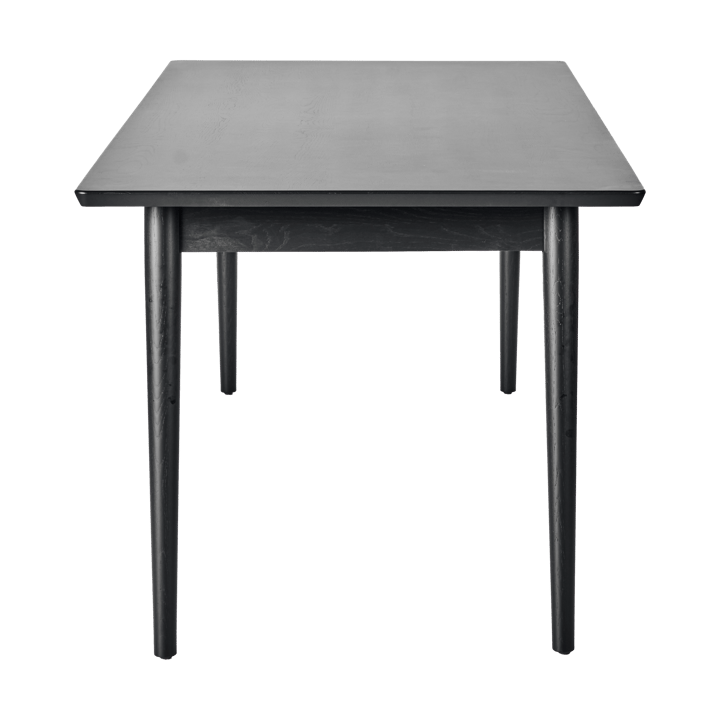 Mesa de comedor VIOR 90x200 cm, Roble lacado en negro NJRD