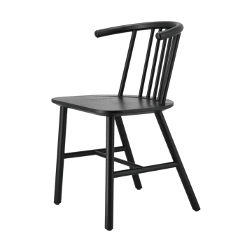 Silla de comedor VIOR - Roble lacado en negro - NJRD