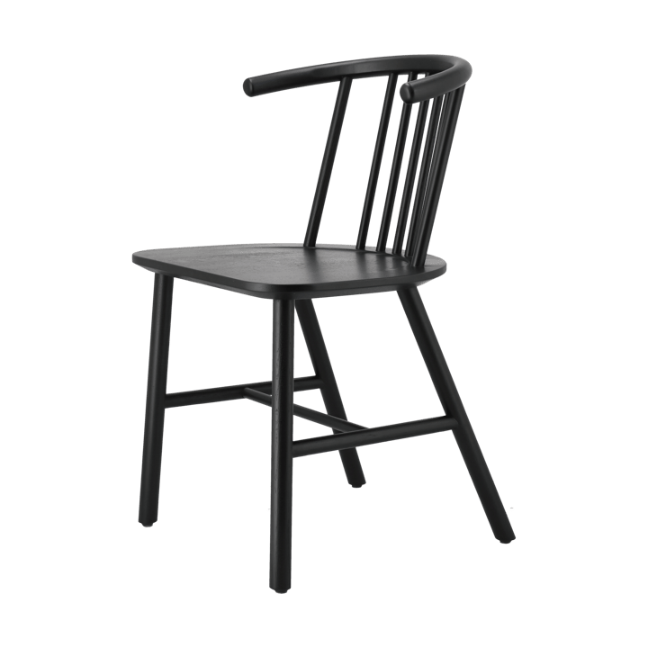 Silla de comedor VIOR, Roble lacado en negro NJRD