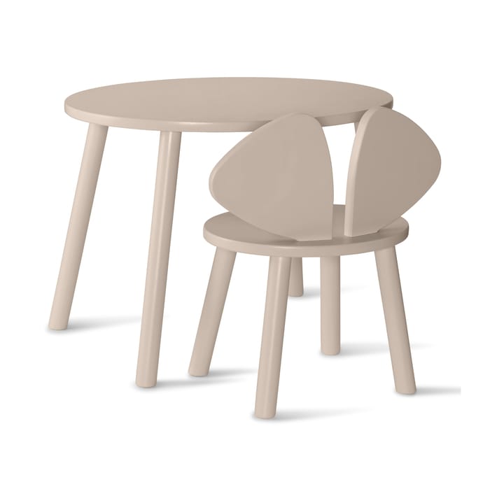 Set silla + mesa infantil Mouse - Beige - Nofred