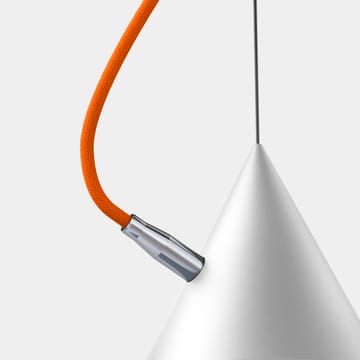 Lámpara colgante Castor 40 cm - Blanco-naranja-plata - Noon