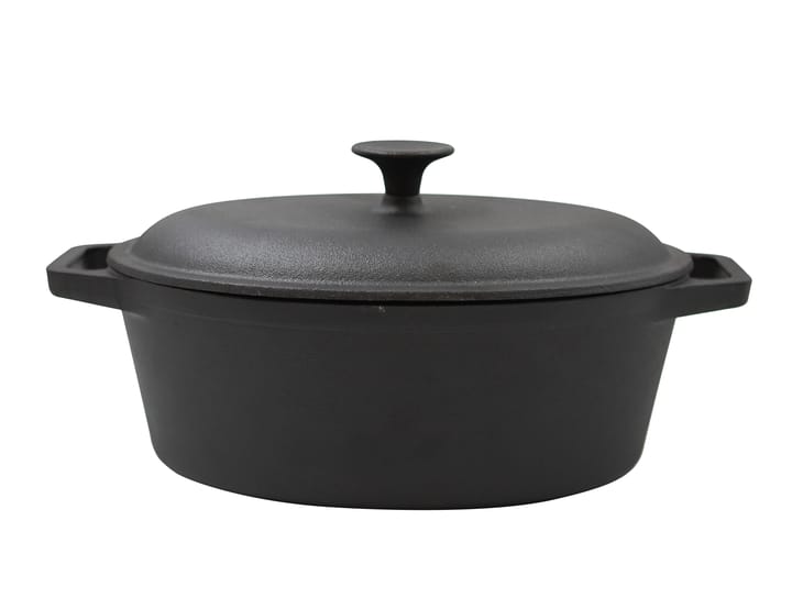 Cazuela de hierro fundido ovalado Nordwik 4 l - Negro - Nordwik