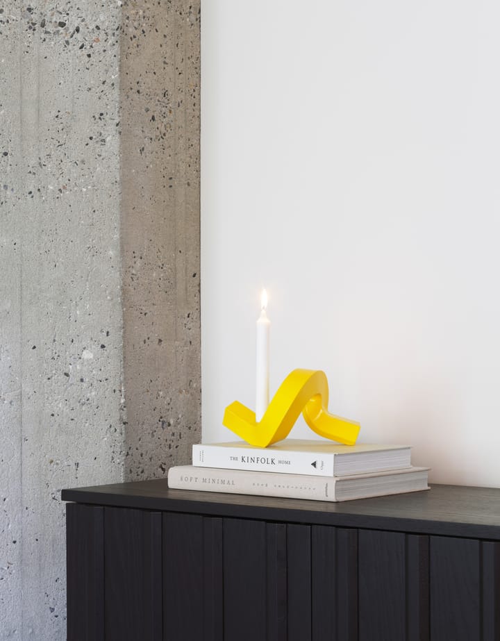 Candelabro Crooked 1, Amarillo Normann Copenhagen