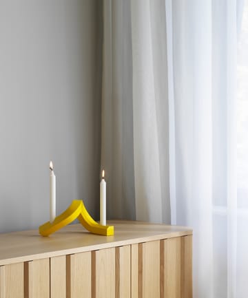 Candelabro Crooked 2 - Amarillo - Normann Copenhagen