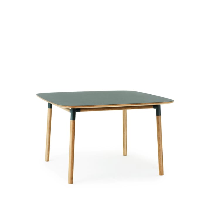 Mesa Form 120x120 cm - Green, patas de roble - Normann Copenhagen