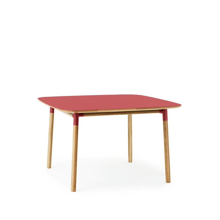 Mesa Form 120x120 cm - Red, patas de roble - Normann Copenhagen