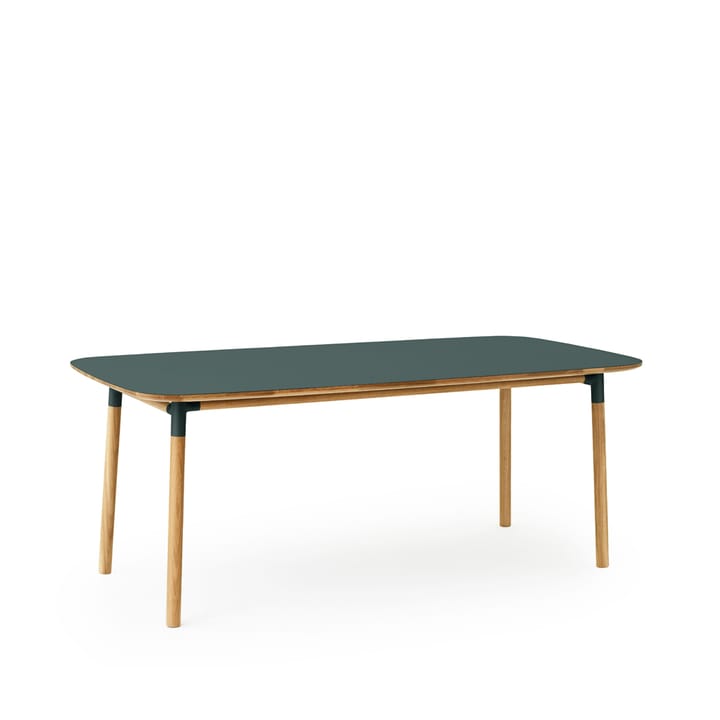 Mesa Form - Green, patas de roble - Normann Copenhagen