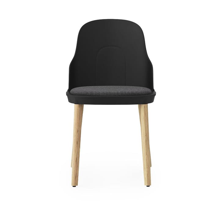 Silla Allez con cojín y patas de roble, Black Normann Copenhagen