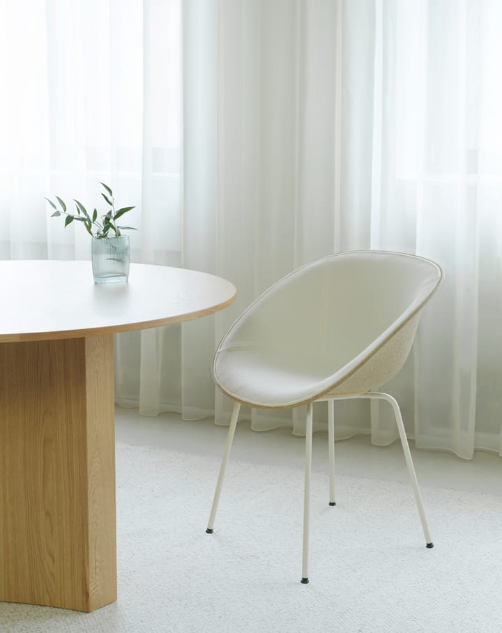 Silla con reposabrazos Mat Armchair - Hemp-cream steel - Normann Copenhagen