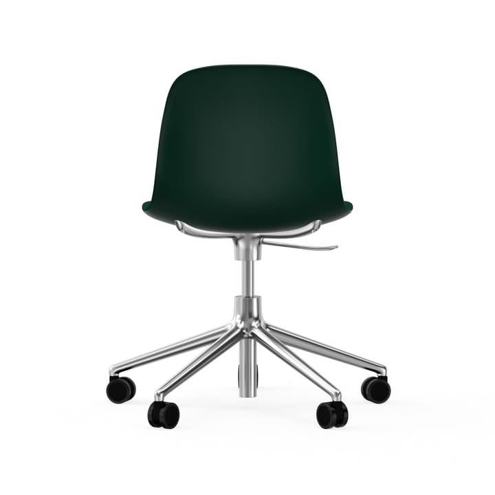 Silla de oficina Form chair swivel 5W, Verde, aluminio, ruedas Normann Copenhagen