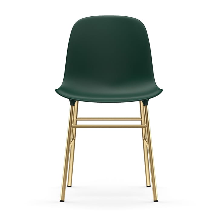 Silla Form patas latón, verde Normann Copenhagen